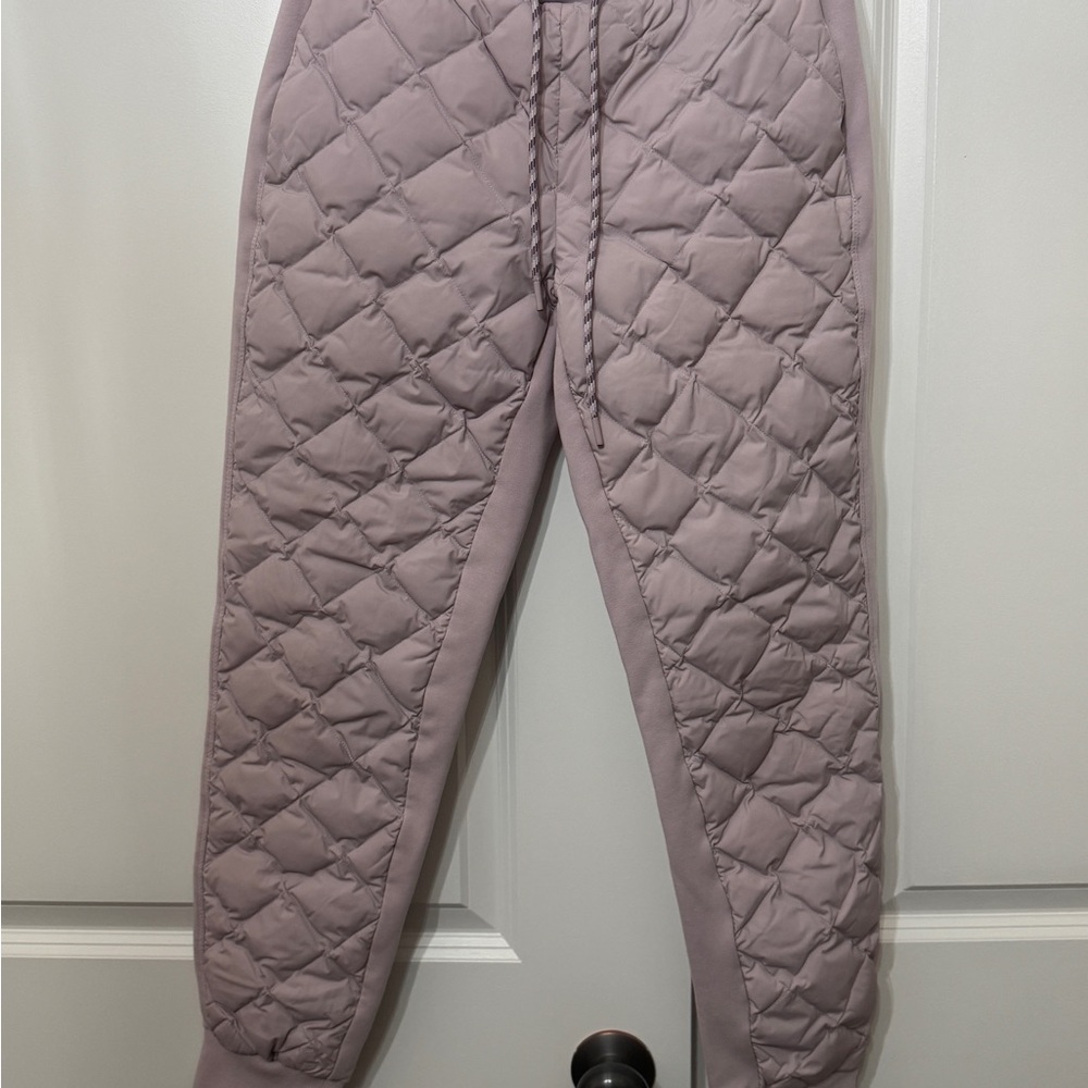 Athleta Apres Ski Down Joggers Shasta Purple. Size 2